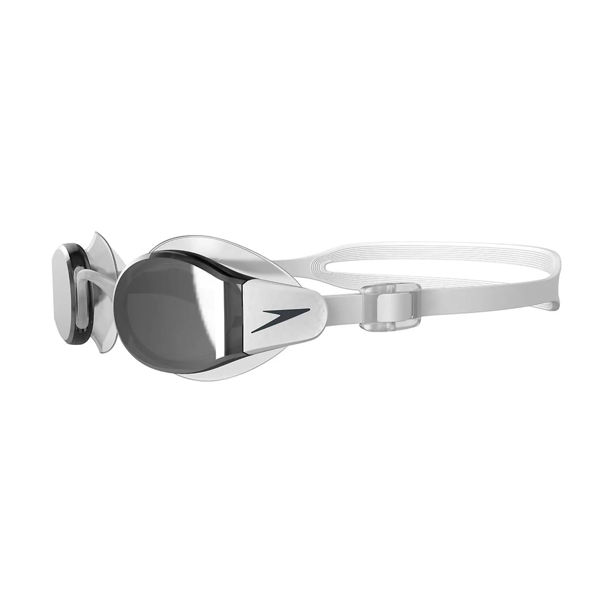 Occhialini Da Nuoto Uomo Speedo Mariner Pro Bianco Grigio 3/4