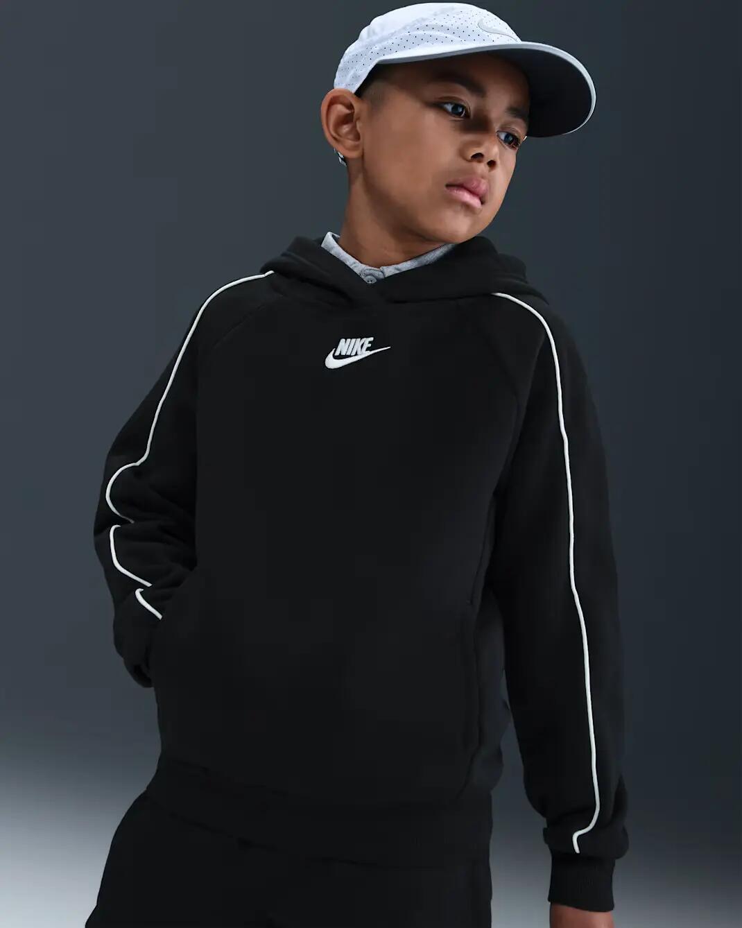 TUTA complete uomo (fleece) nike nero 3/4