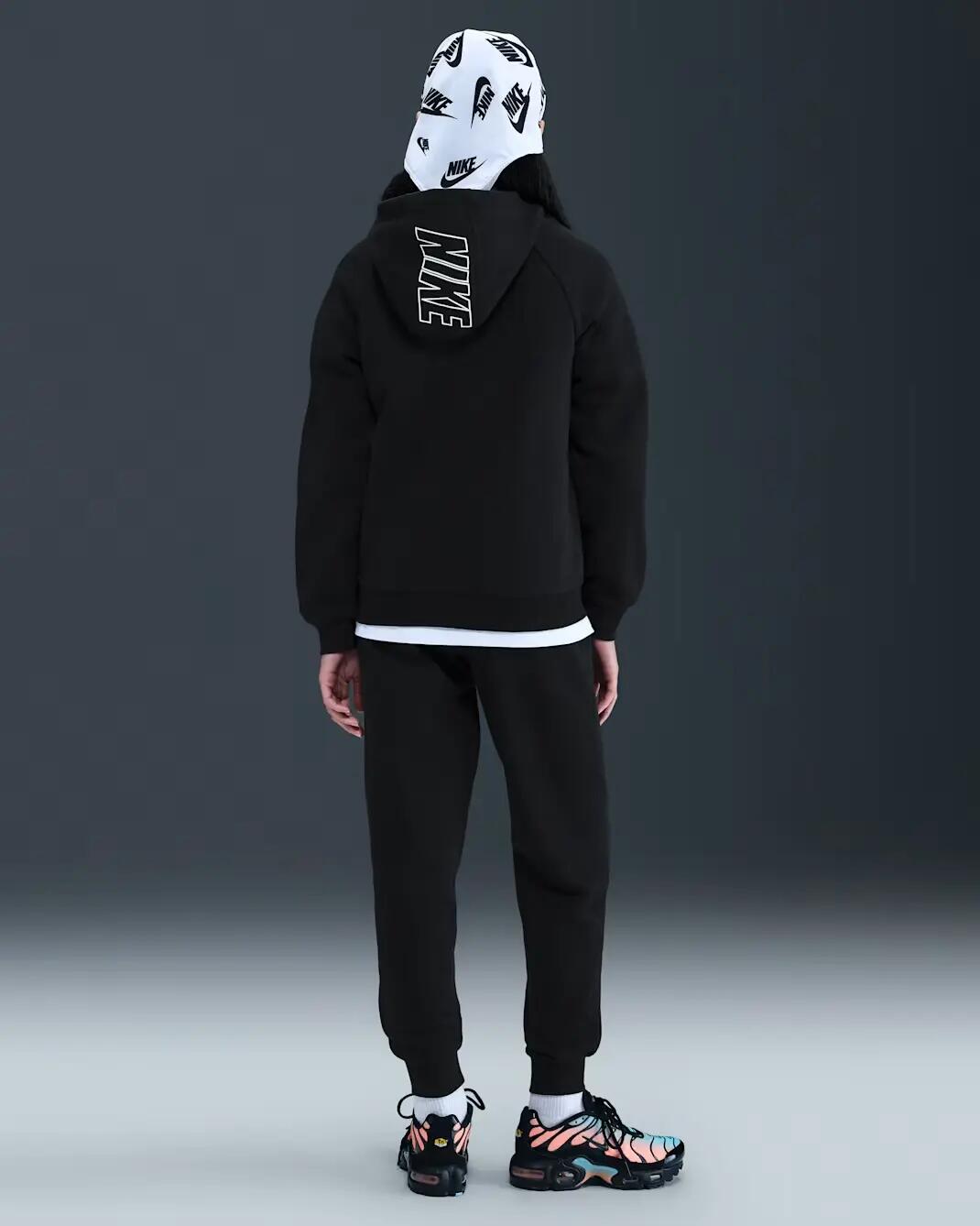 TUTA complete uomo (fleece) nike nero 2/4