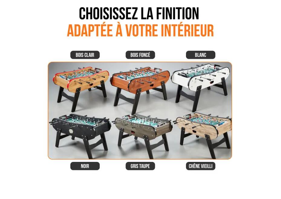 Baby foot de bar en bois foncé 15/15