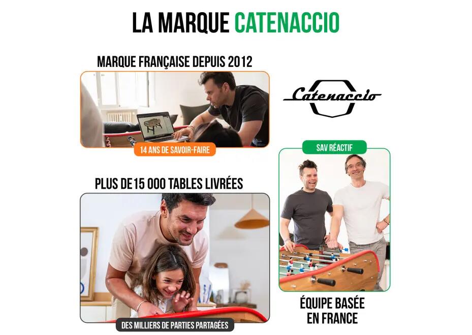 Baby foot de bar en bois foncé 12/15