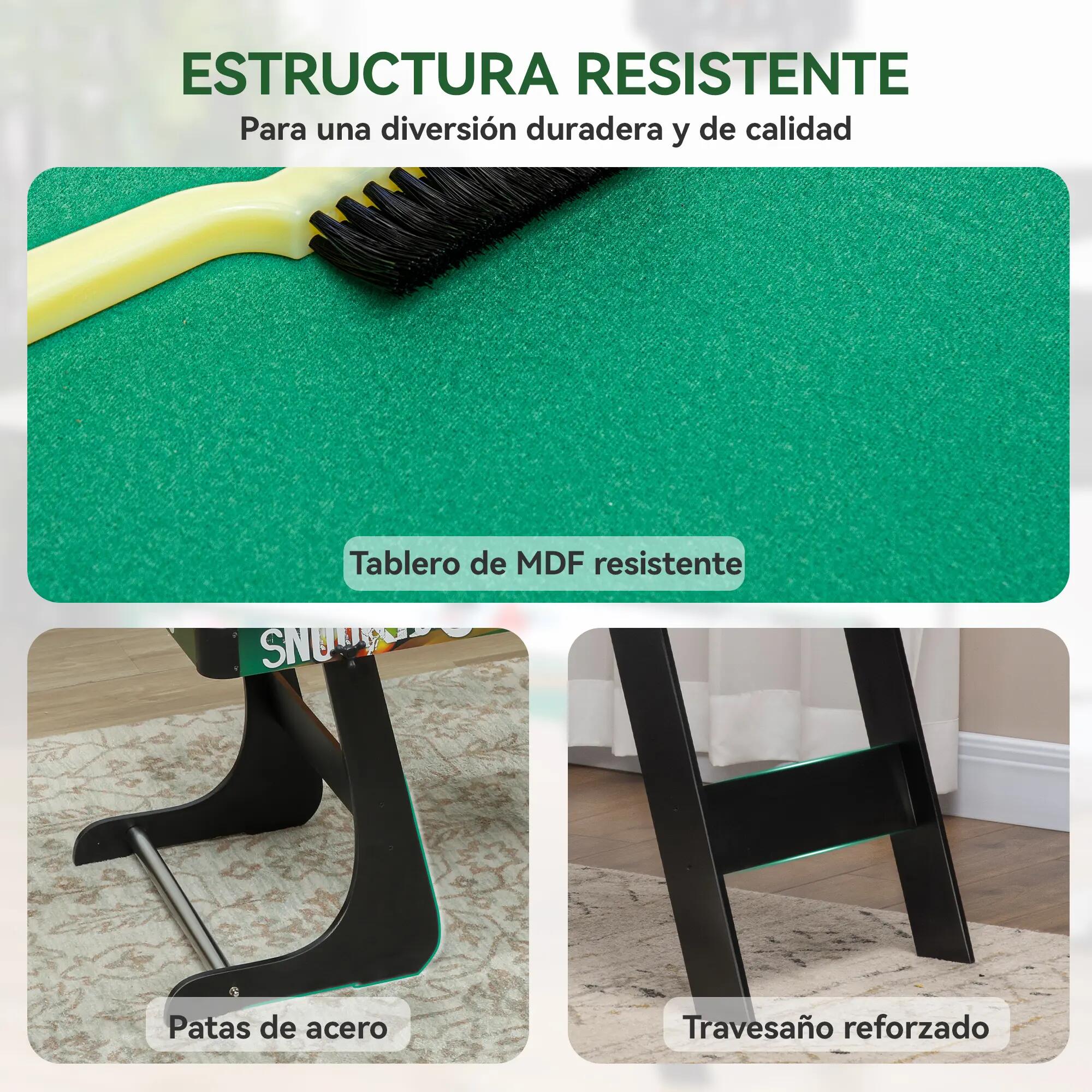 Mesa de Jogos 6 em 1 118x104x71 cm Multicor HOMCOM 4/6