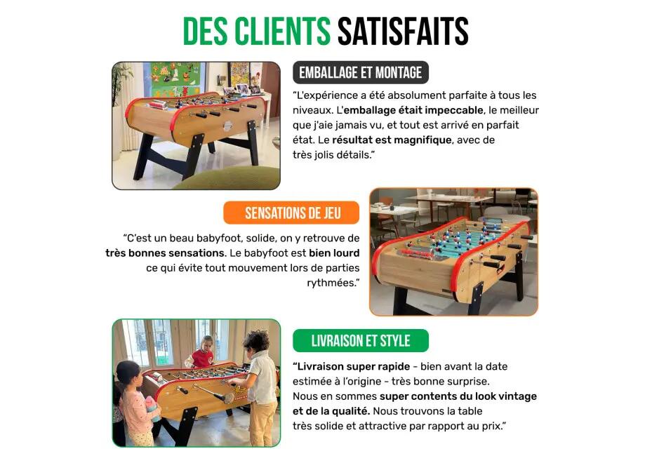 Baby foot de bar en bois foncé 11/15