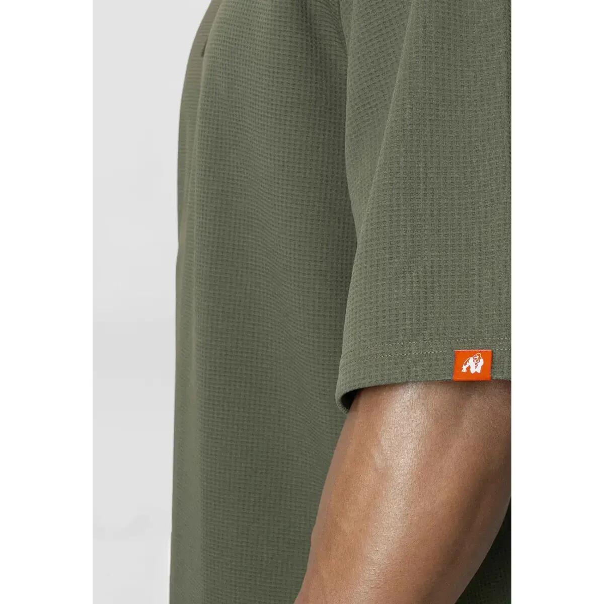 Idaho Oversize Waffle Maglietta - Army Verde 5/6