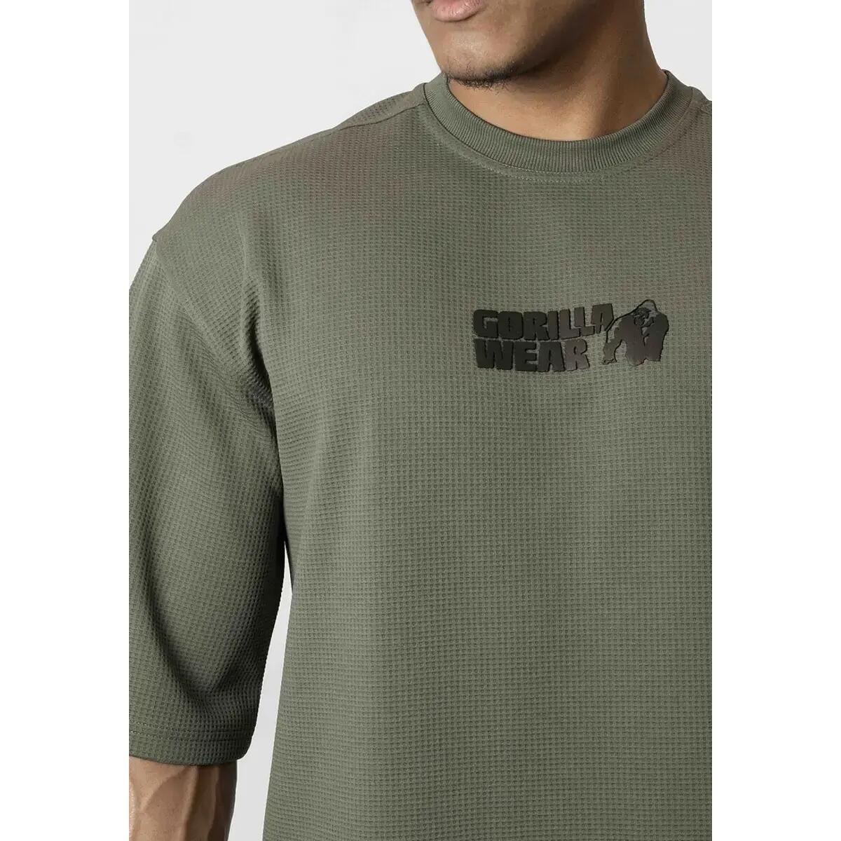 Idaho Oversize Waffle Maglietta - Army Verde 4/6