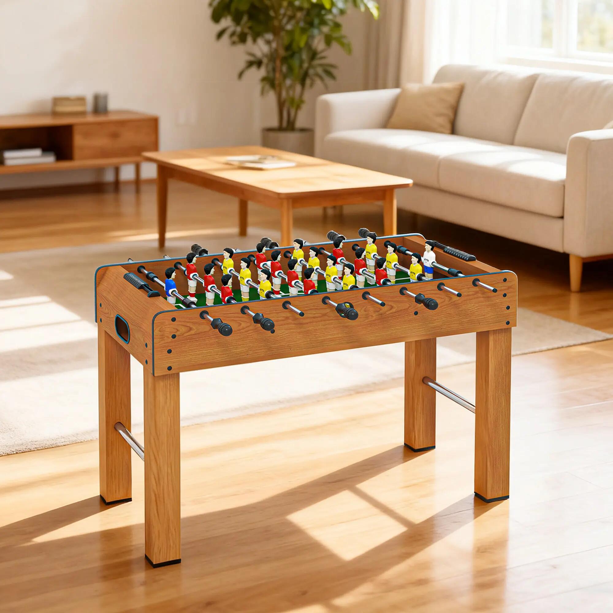 Mesa de Matraquilhos com 8 Barras e 2 Bolas 122x61x80,7cm homcom 5/7
