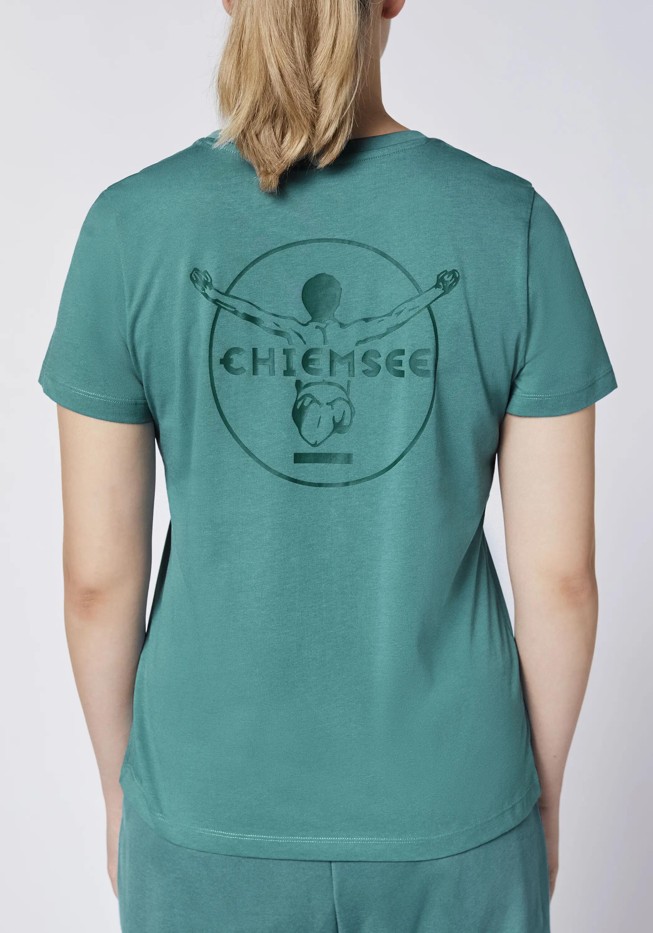 T-Shirt mit tonalem Stick & Print 7/7