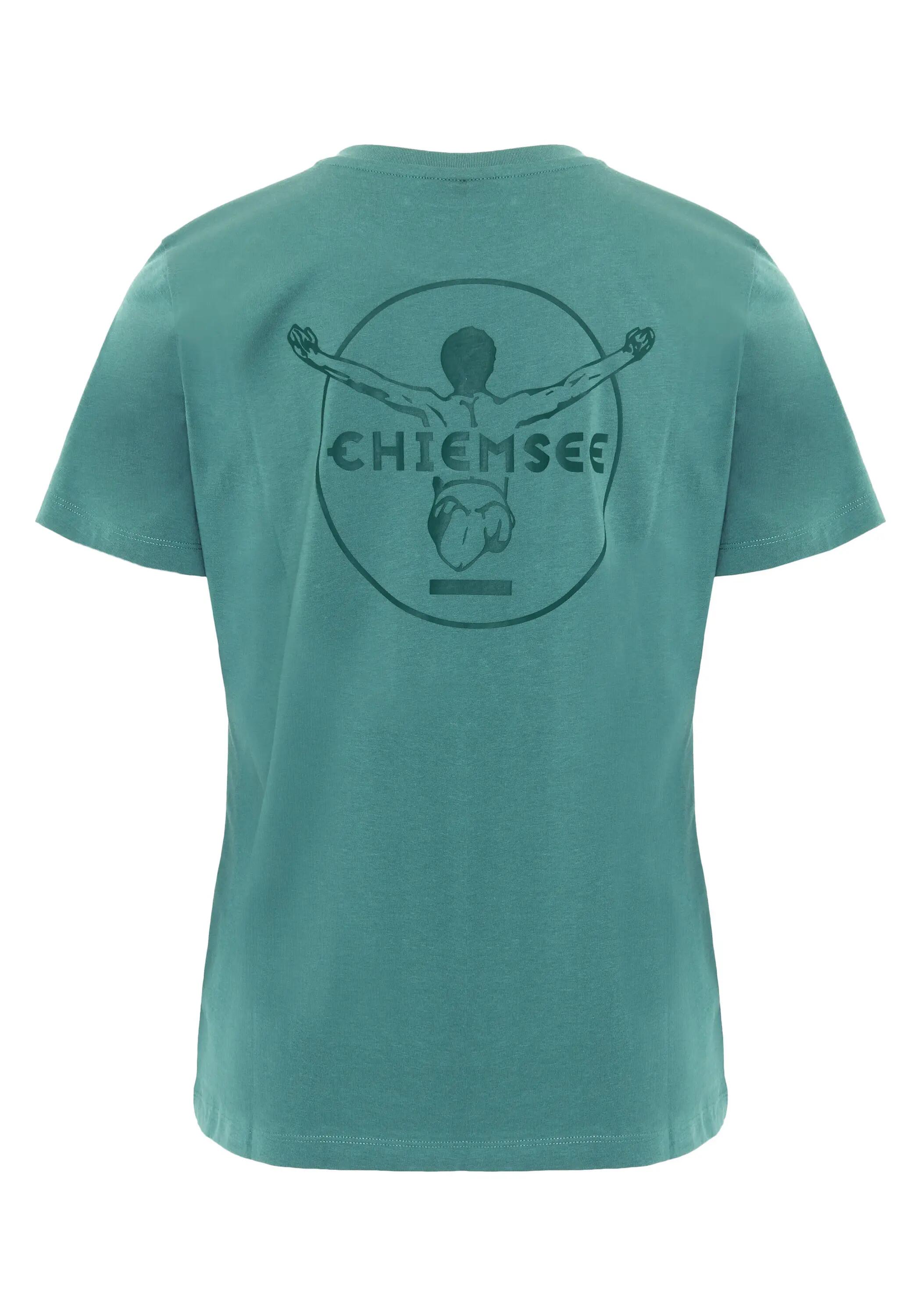 T-Shirt mit tonalem Stick & Print 2/7