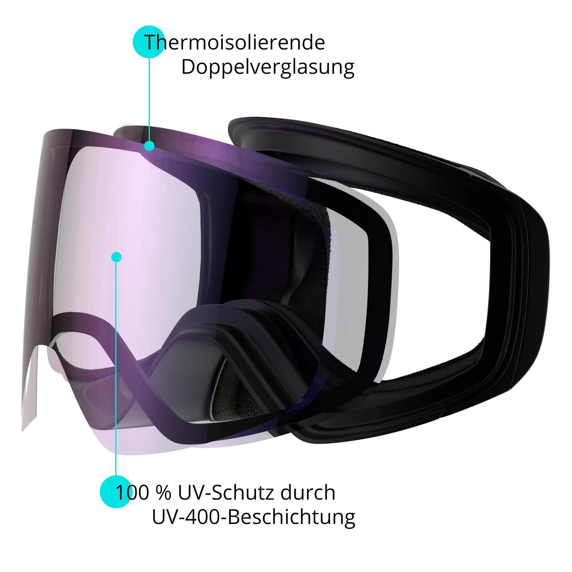 Ski- en snowboardbrillen Yeaz Black Run 11/12