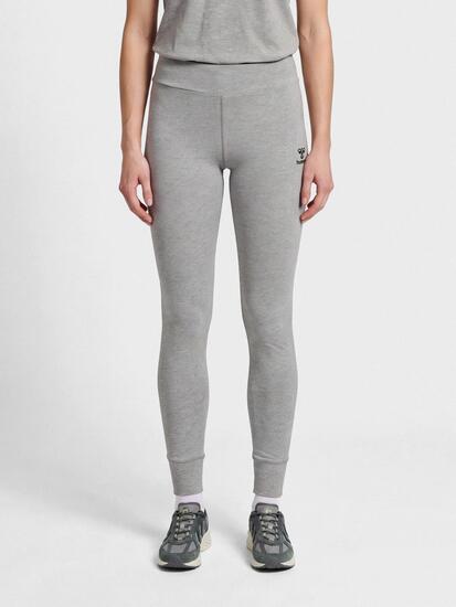 Damskie legginsy bawełniane Hummel Move Grid