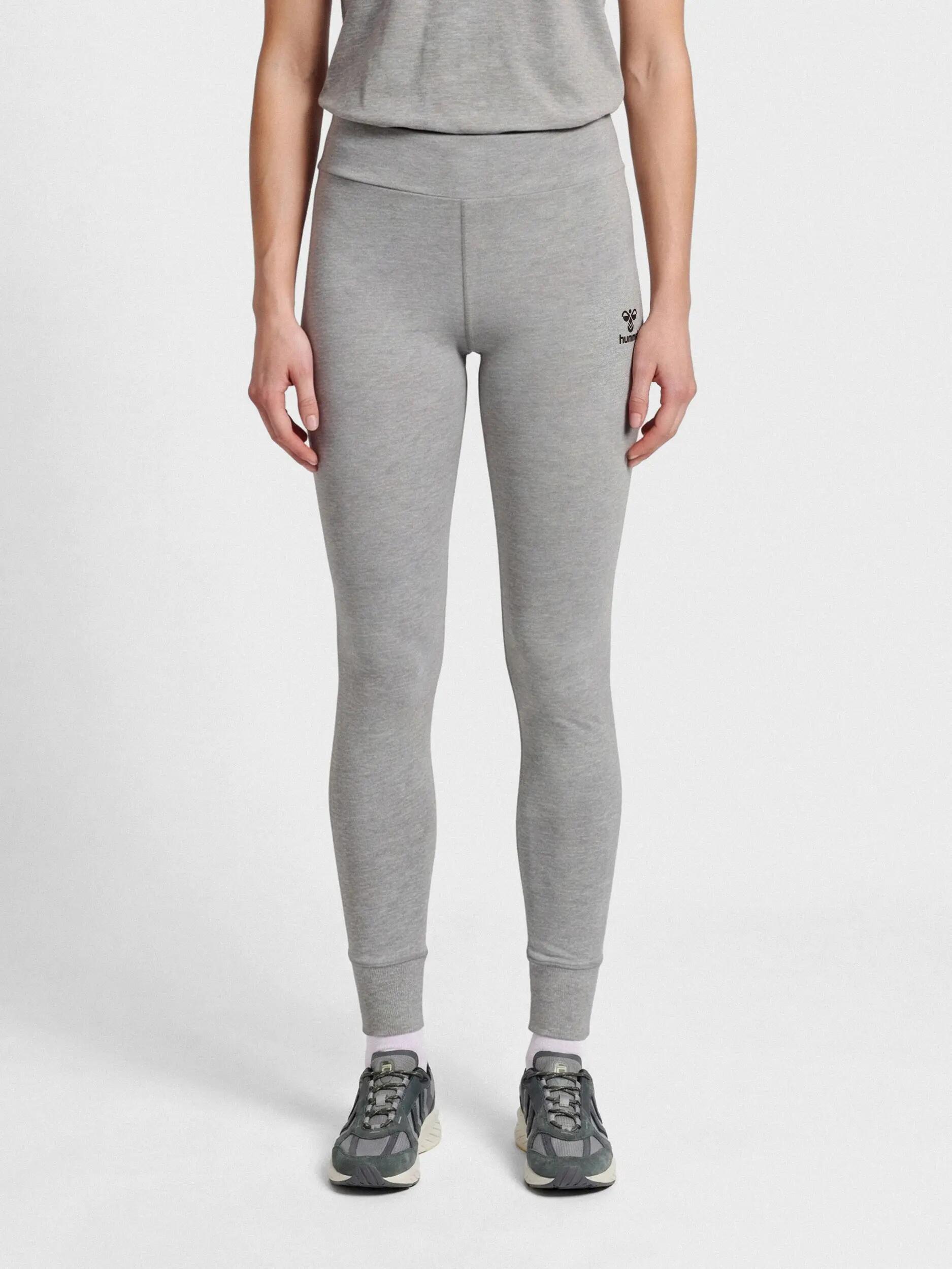 Damskie legginsy bawełniane Hummel Move Grid 2/12
