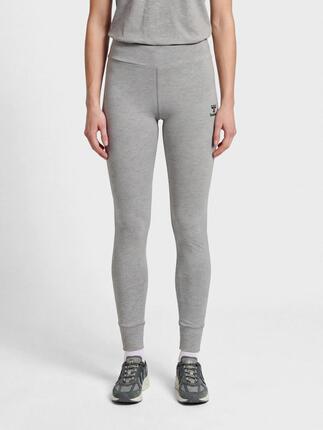 Damskie legginsy bawełniane Hummel Move Grid