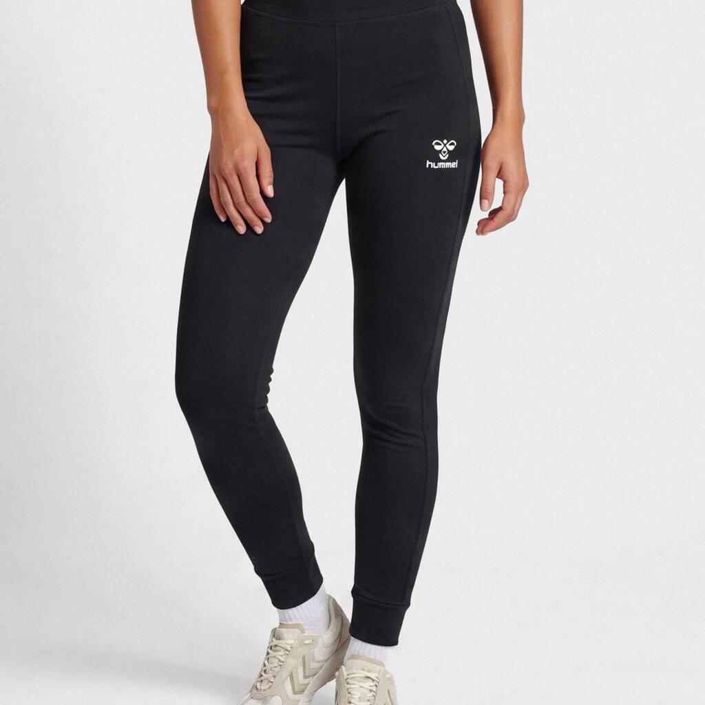 Women's cotton leggings Hummel Move Grid