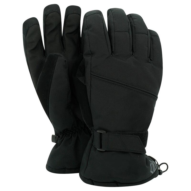 Hand In Nubuck Thumb Ski Gloves (Black)