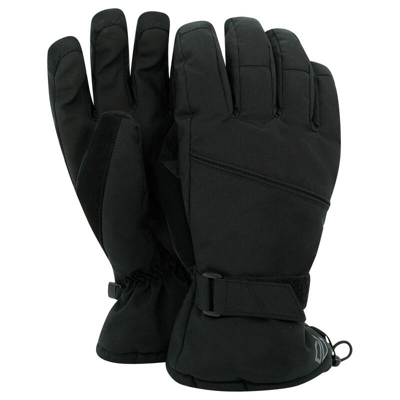 Hand In Nubuck Thumb Ski Gloves (Black)