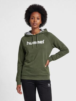 Bluza sportowa z kapturem damska Hummel Go Cotton Logo Hoodie Woman