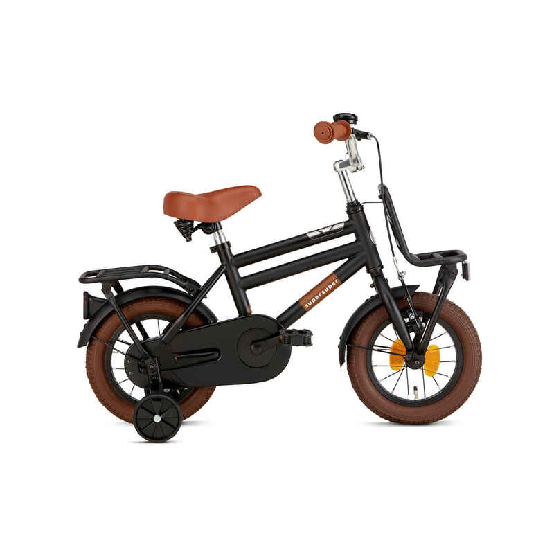 SuperSuper Cooper Kinderfahrrad - 12 Zoll - Schwarz
