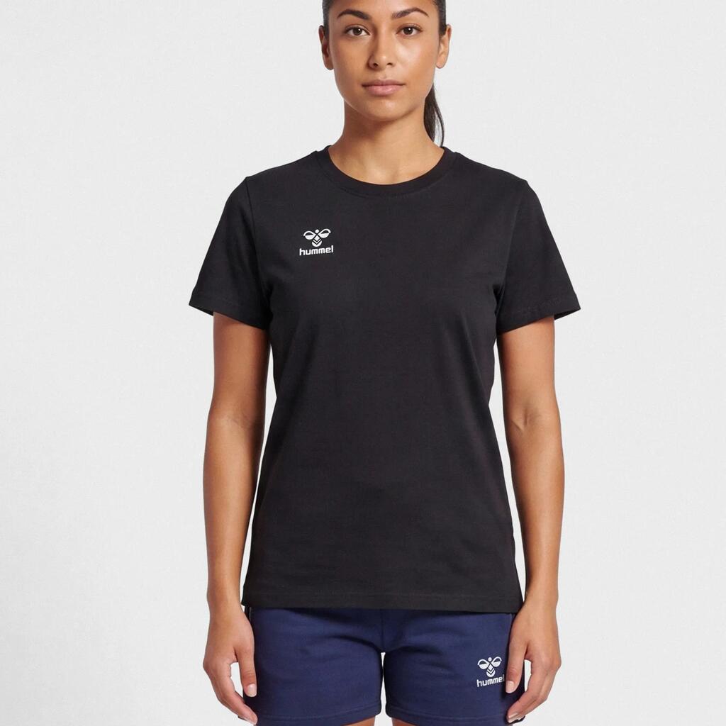 Women's cotton T-shirt Hummel Move Grid
