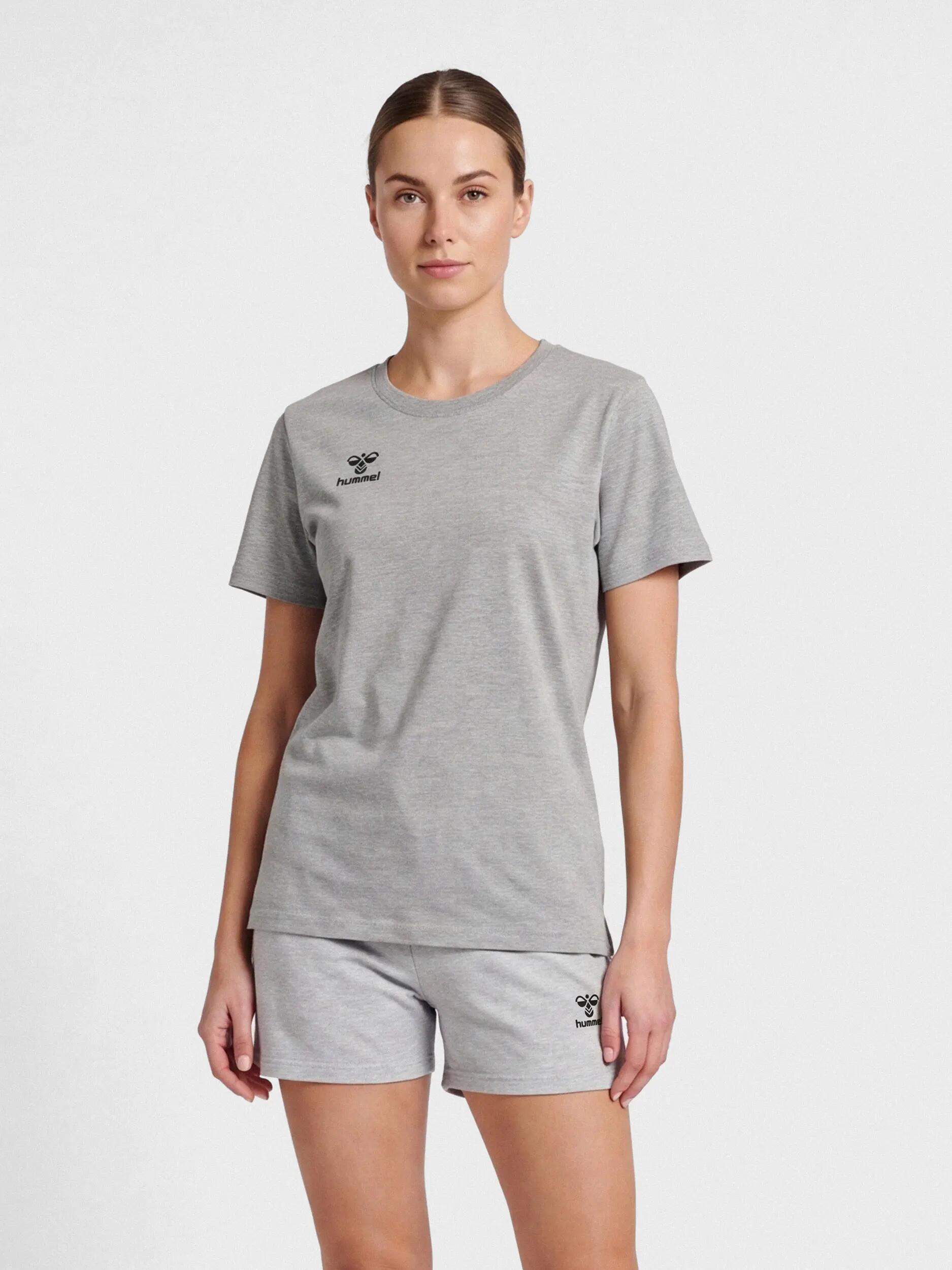 Maglietta donna in cotone Hummel Move Grid 2/10