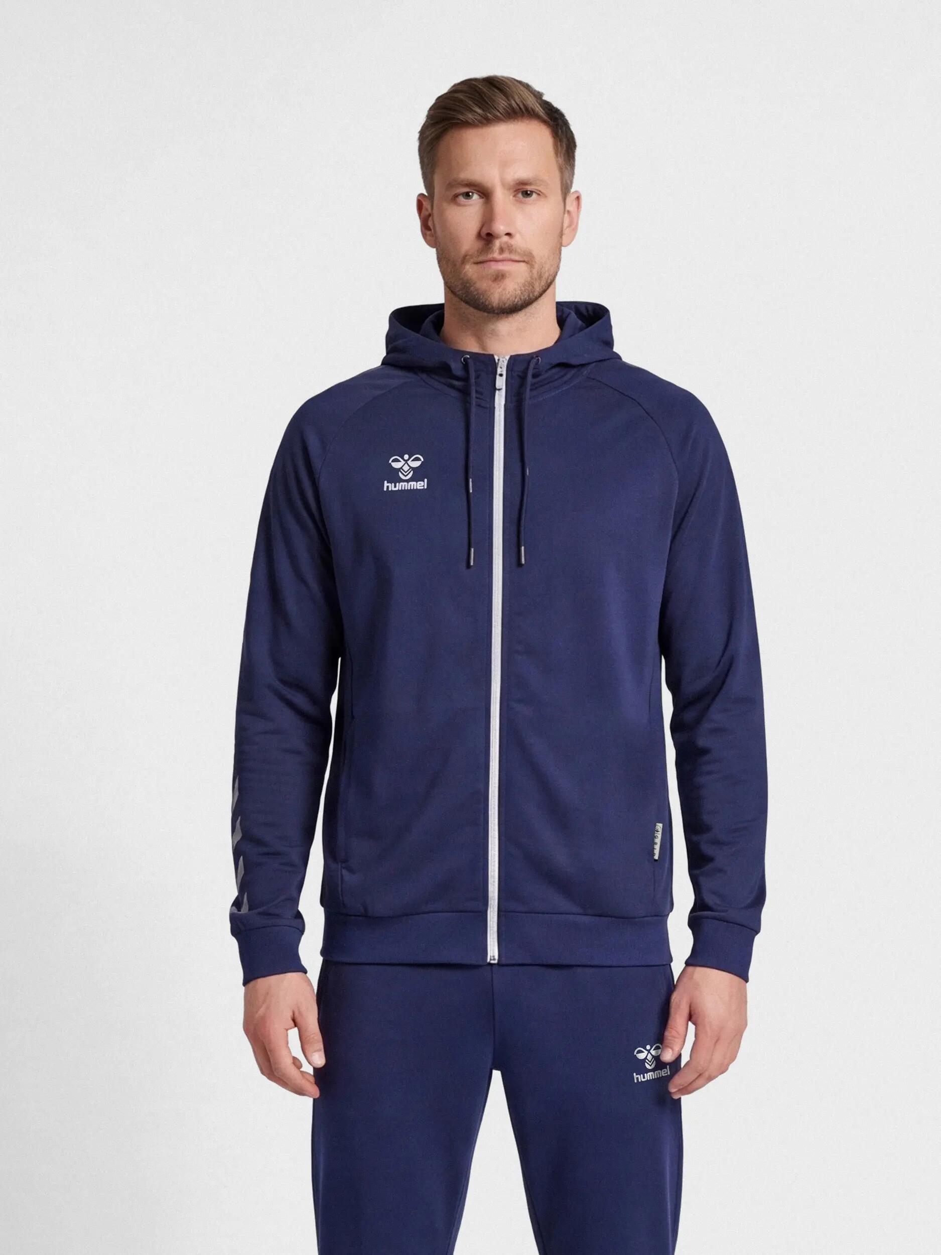Casaco com capuz com fecho de correr em algodão Hummel Move Grid 2/10