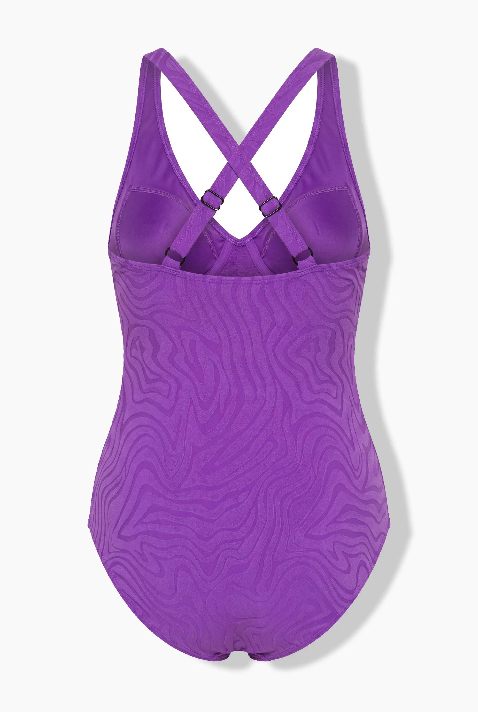 Dames Badpak wikkellook zachte cups verstelbare bandjes 7/7