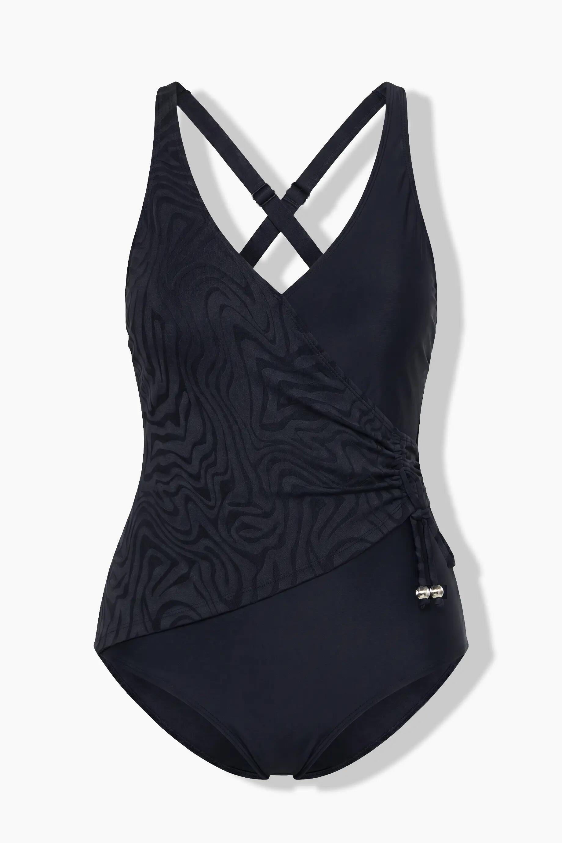 Femme Maillot de bain effet cache-cœur bonnets souples bretelles ajustables 6/7