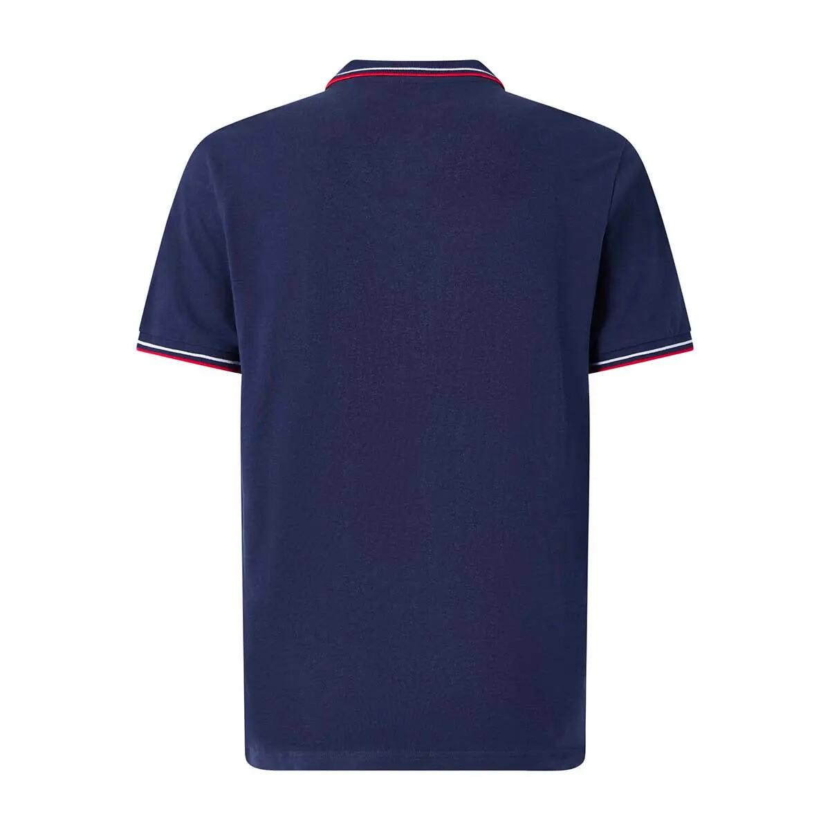 Polo Uomo Kappa Korpo Logo Blu/Rosso 7/7