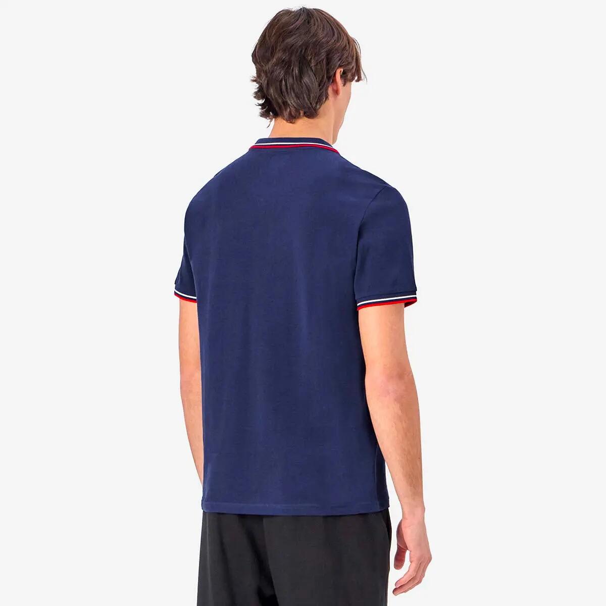 Polo Uomo Kappa Korpo Logo Blu/Rosso 5/7