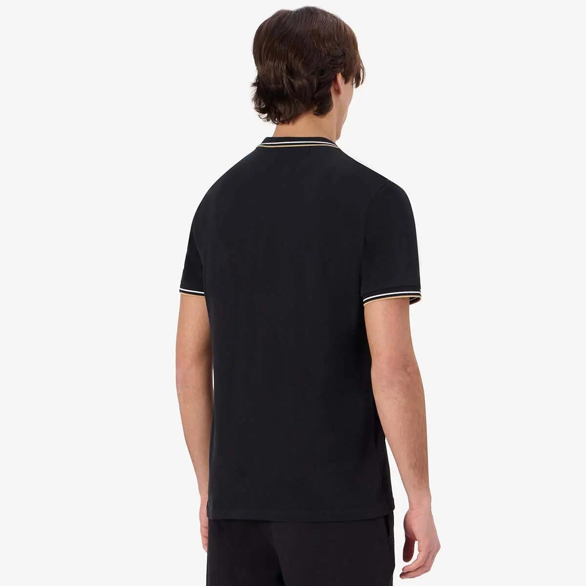 Polo Kappa Korpo de Hombre Negro con Logo 5/7