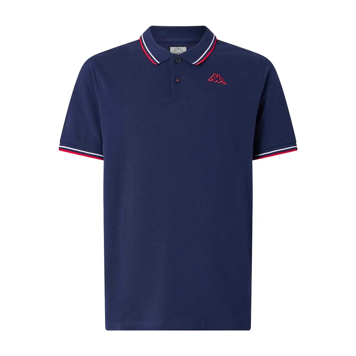 Polo Uomo Kappa Korpo Logo Blu/Rosso 2/7