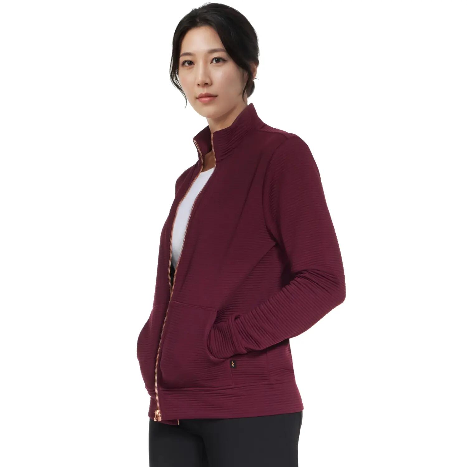Bluza dresowa sportowa damska Go Walk Everywhere Full Zip Hoodless 4/4
