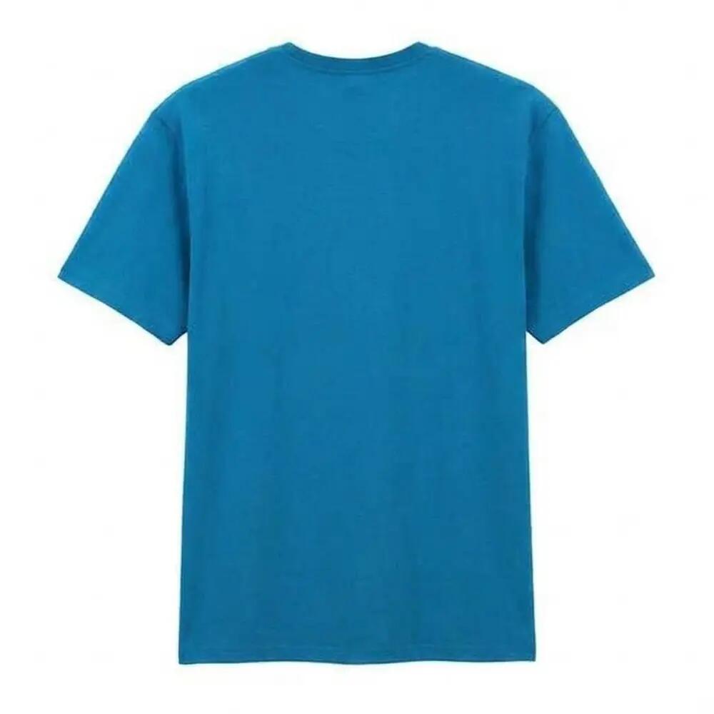 Tshirt Uni Et Léger Manches Courtes Adulte (Bleu) 2/3