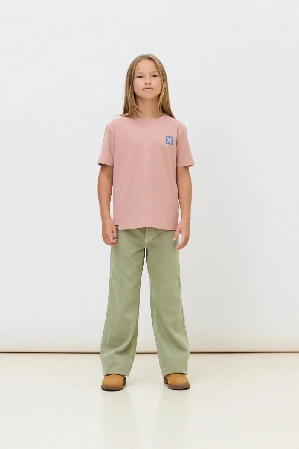 Camiseta Kids Blue Banana de 100% Algodón Orgánico Nature Peach 3/4