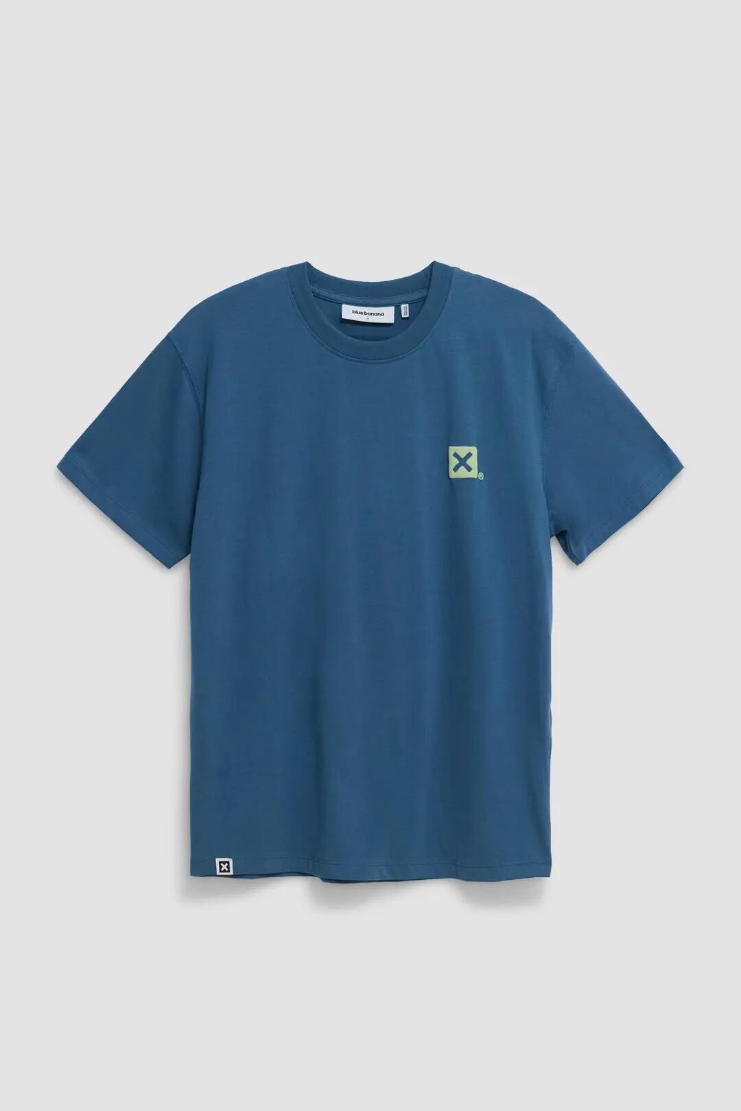 Camiseta Blue Banana de 100% Algodón Orgánico Puffy Indigo Blue 7/7