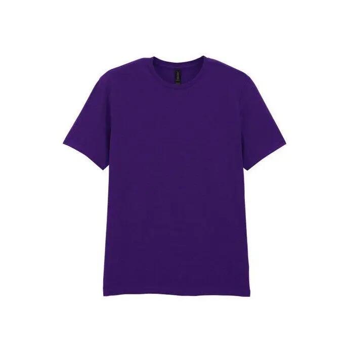 Tshirt Uni Manches Courtes SOFTSTYLE Homme (Violet Foncé) 2/6