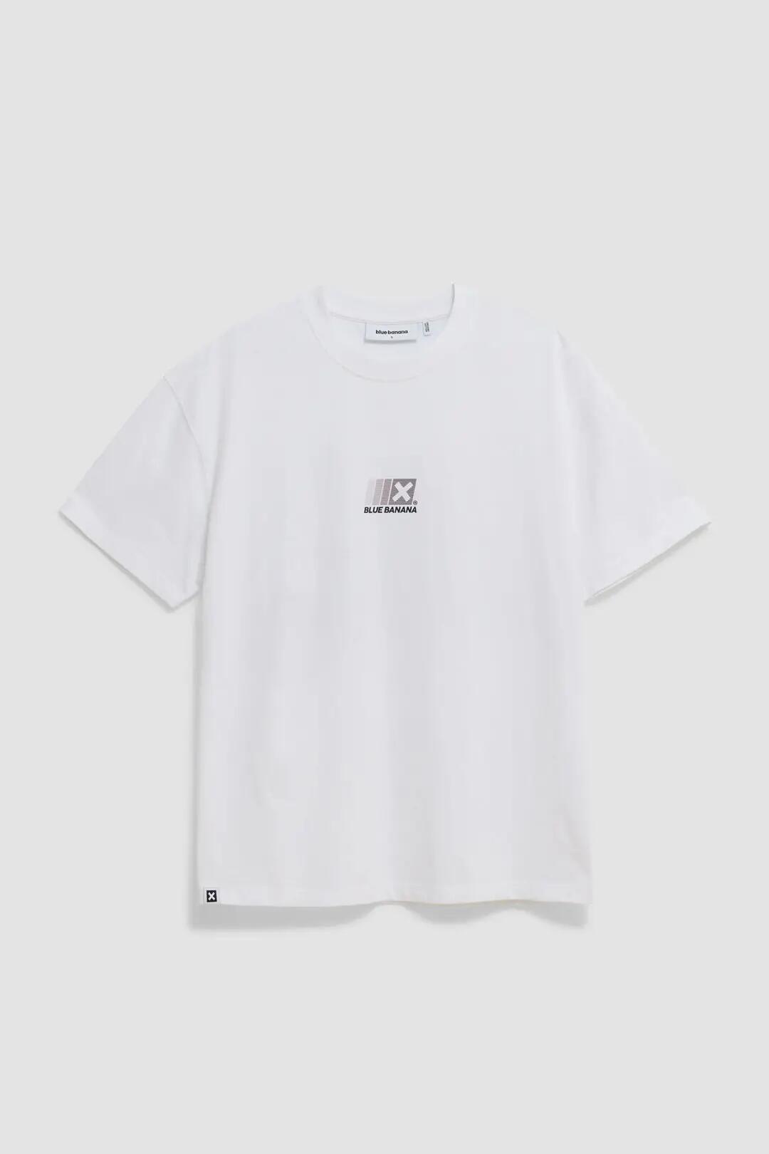 Camiseta Blue Banana de 100% Algodón Orgánico Boost Blanca 7/7