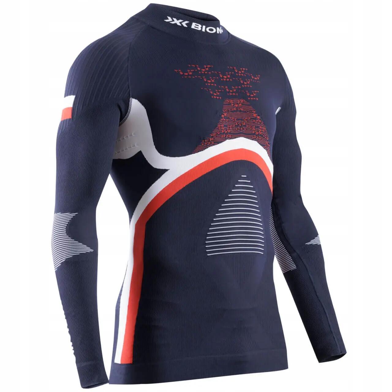 Koszulka z półgolfem unisex X-Bionic ENERGY ACCUMULATOR 4.0 PATRIOT POLAND 1/2