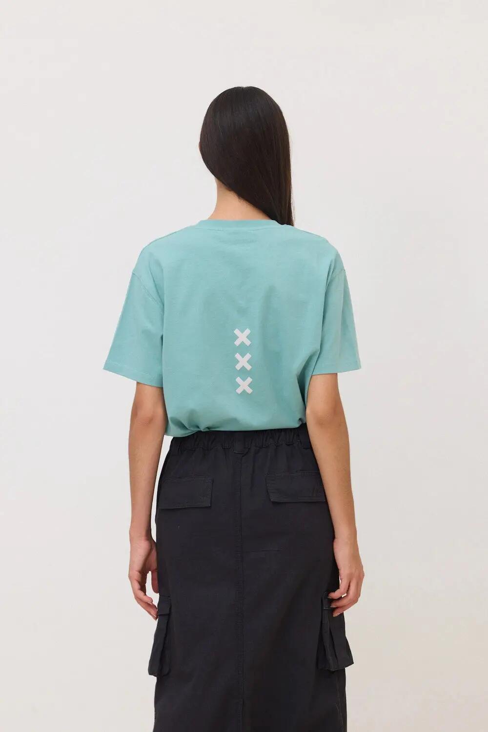 Camiseta Blue Banana de 100% Algodón Orgánico Bonfire Dusty Acqua 5/7
