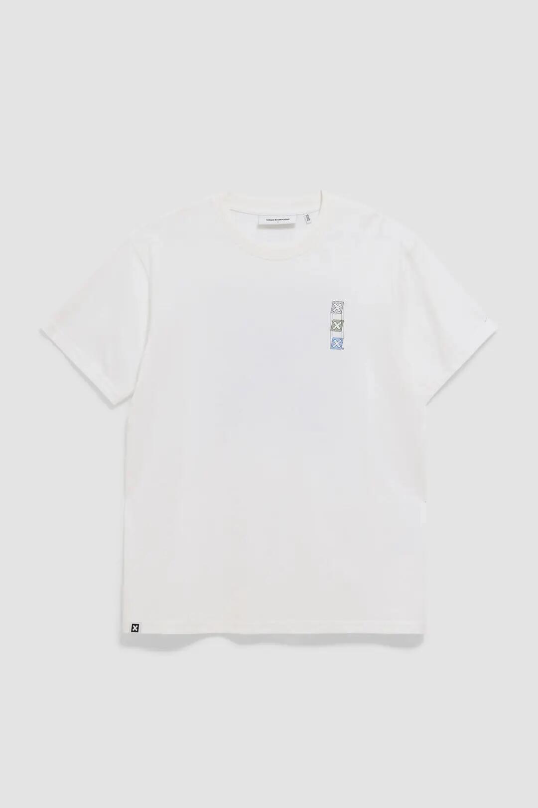 Camiseta Blue Banana de 100% Algodón Orgánico Map Blanca 7/7