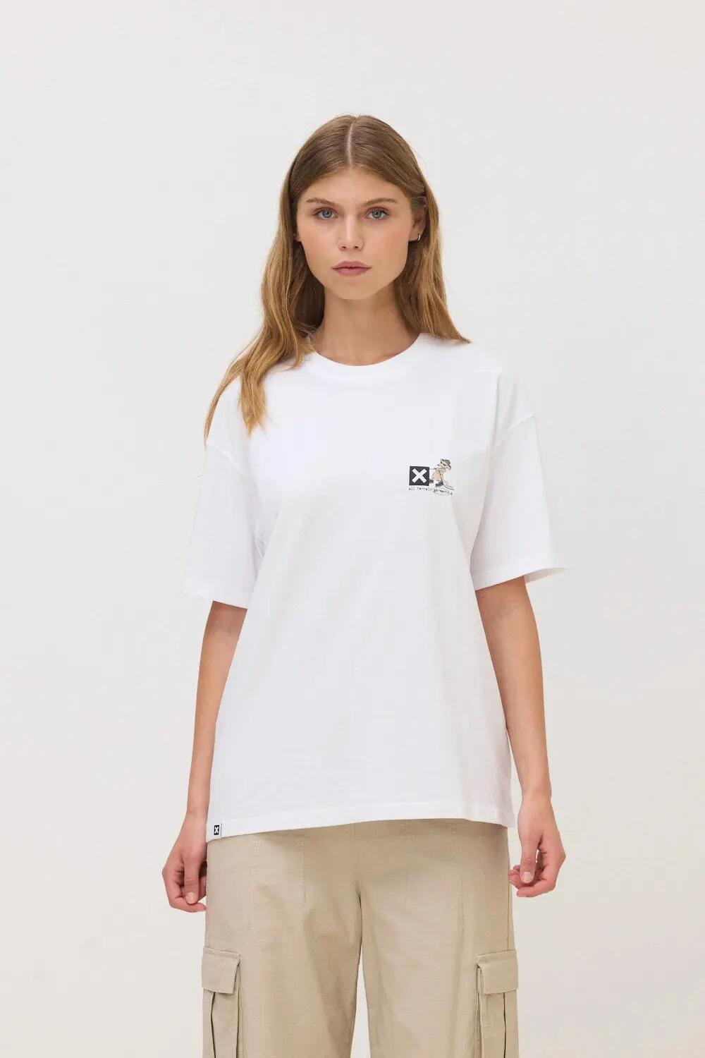 Camiseta Blue Banana de 100% Algodón Orgánico Team Blanca 4/6