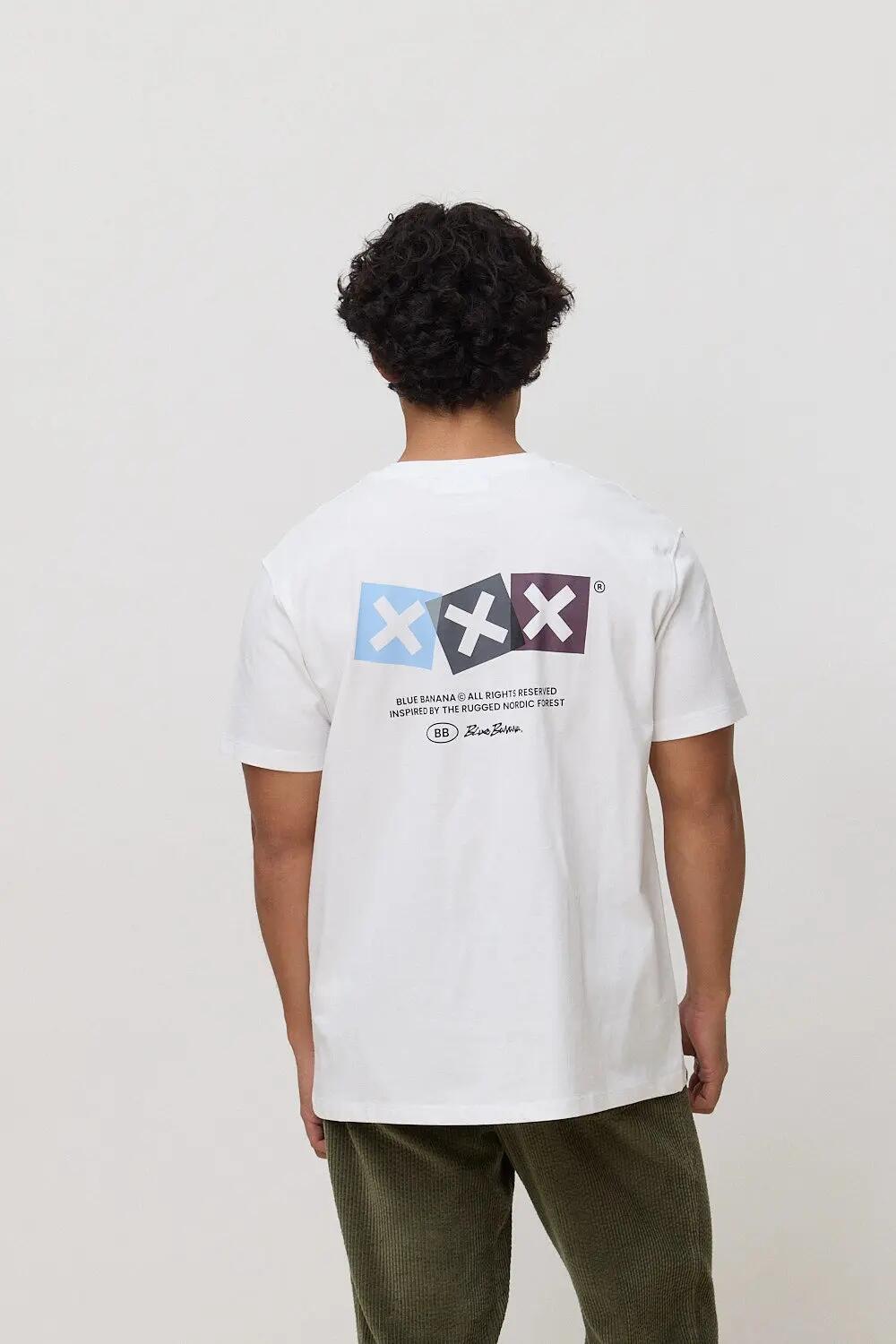 Camiseta Blue Banana de 100% Algodón Orgánico Dice Blanca 2/7