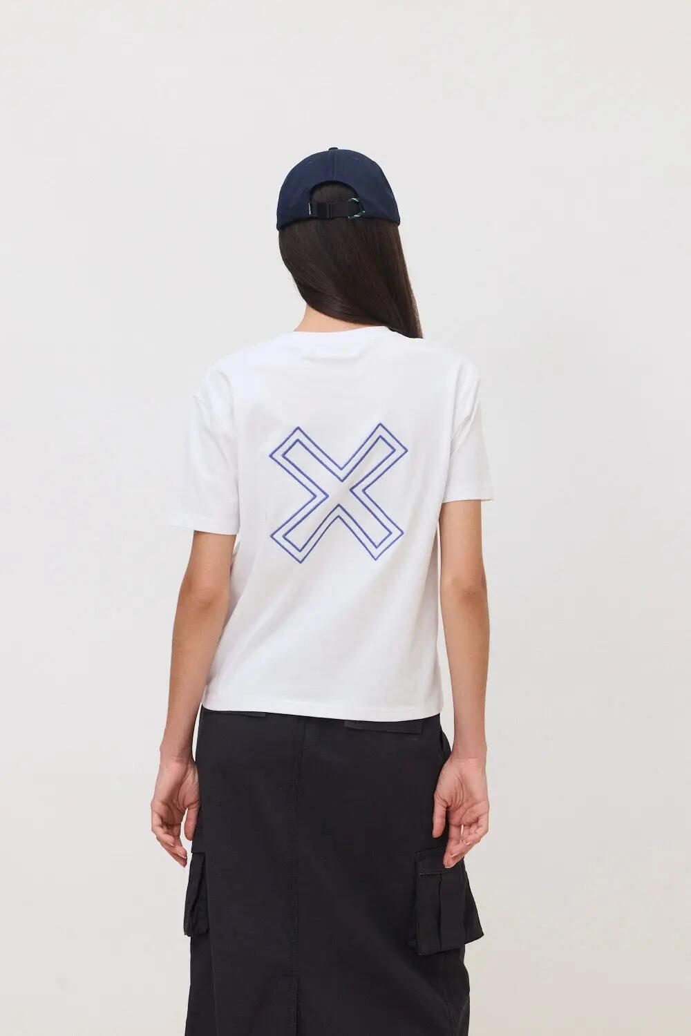 Camiseta de Mujer Blue Banana de Algodón Orgánico Reef Blanca 2/4