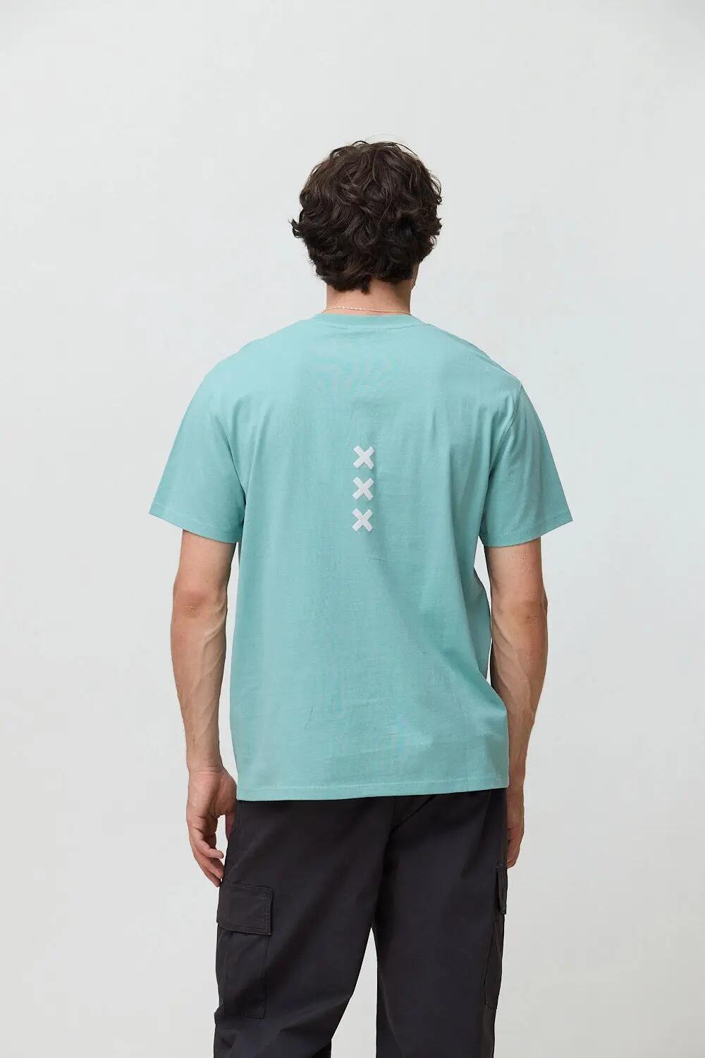 Camiseta Blue Banana de 100% Algodón Orgánico Bonfire Dusty Acqua 2/7