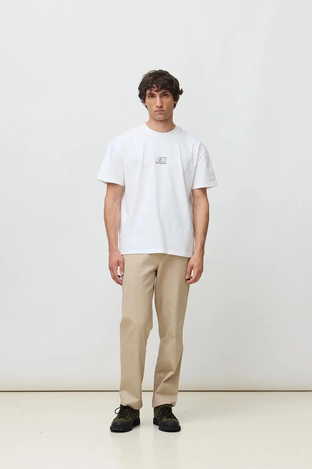 Camiseta Blue Banana de 100% Algodón Orgánico Boost Blanca 3/7