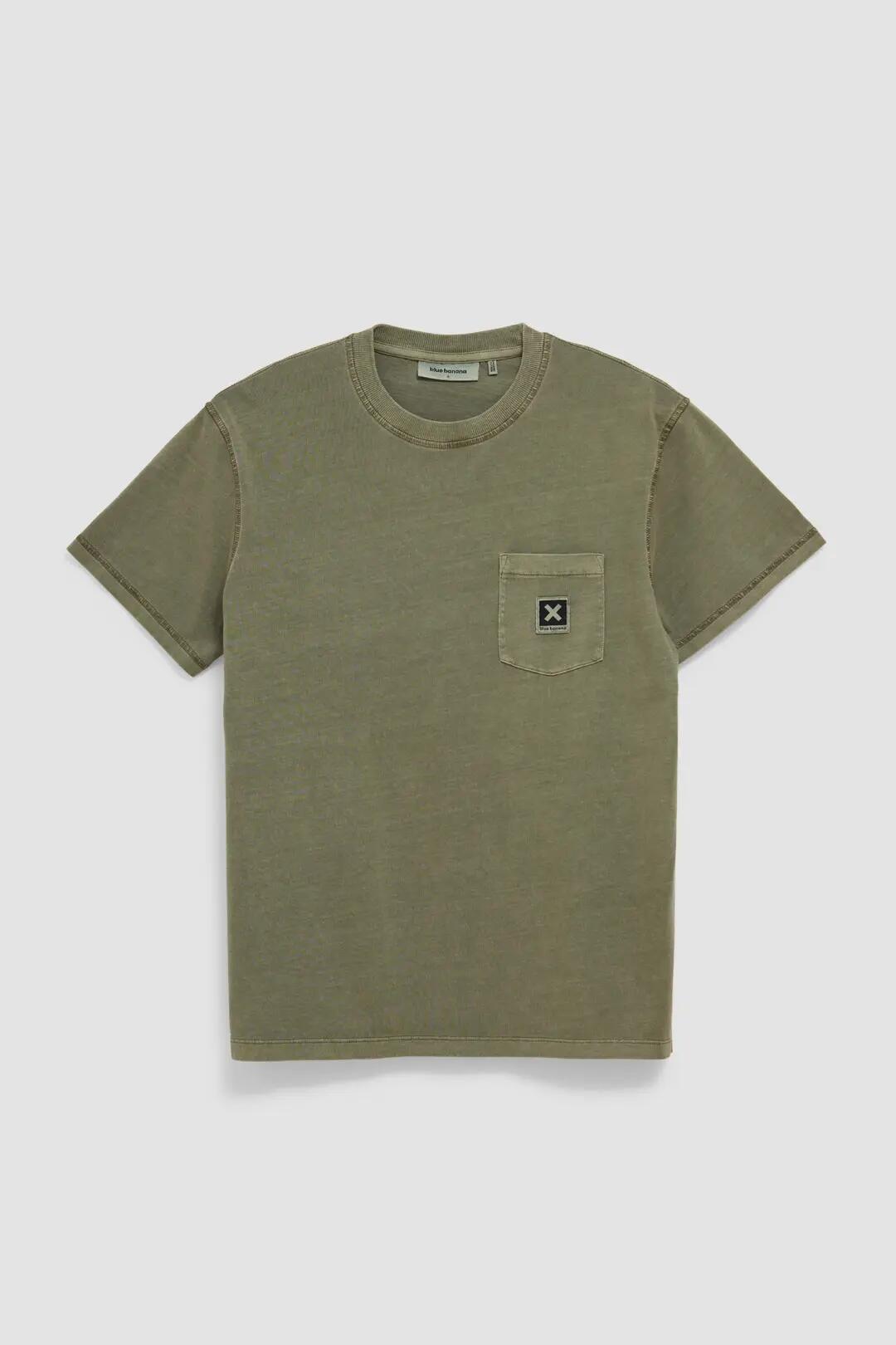 Camiseta Blue Banana de 100% Algodón Orgánico Iconic Olive Green 7/7