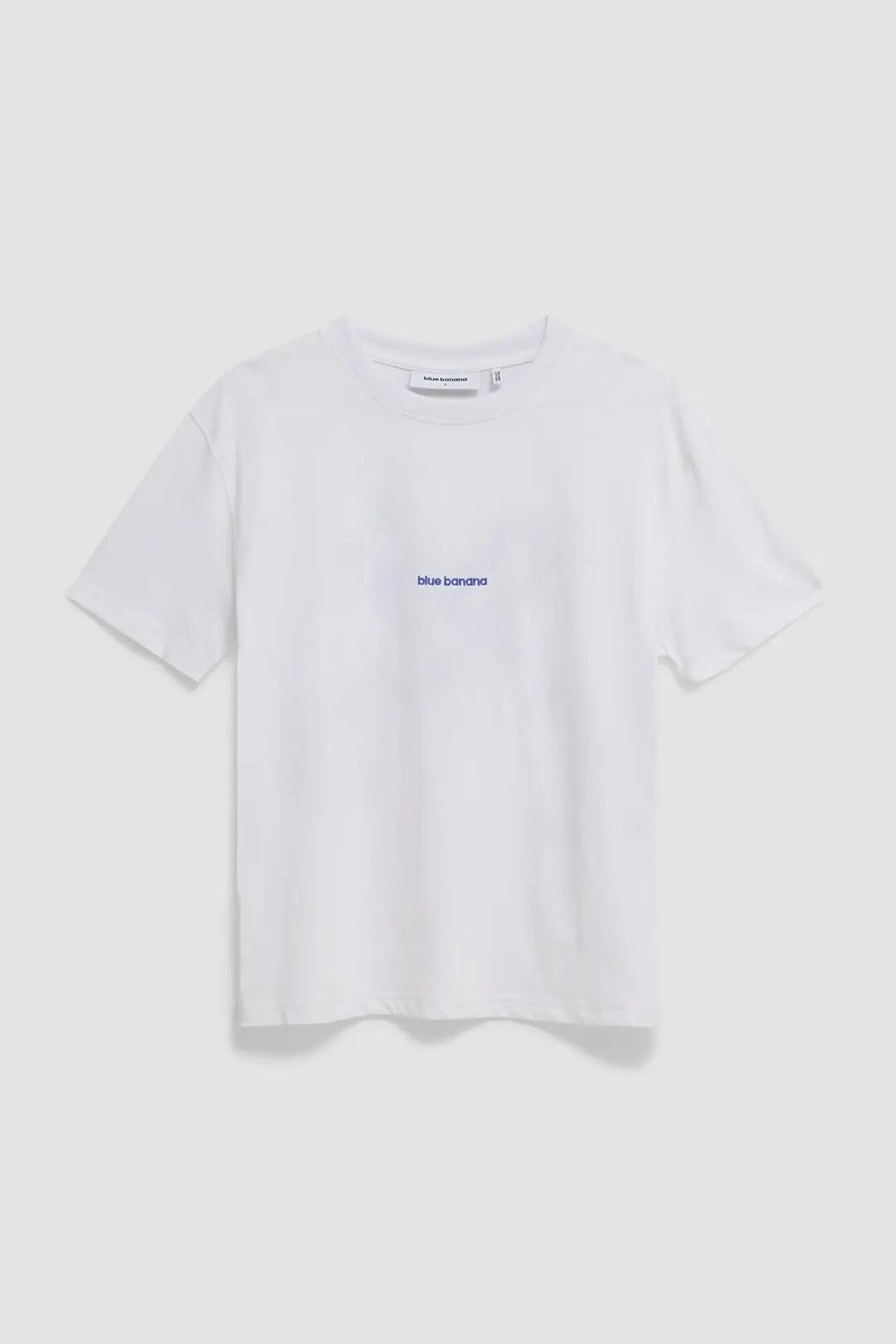 Camiseta de Mujer Blue Banana de Algodón Orgánico Reef Blanca 4/4
