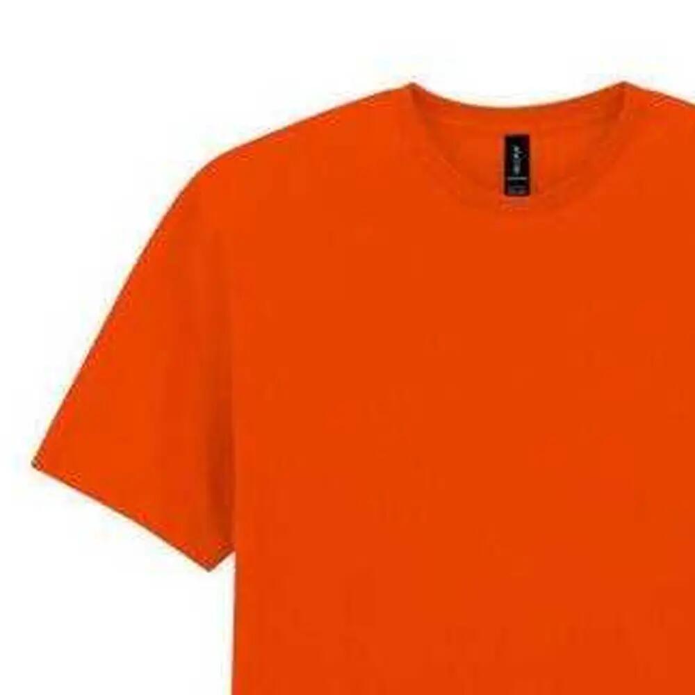 Tshirt Uni Et Léger Manches Courtes Adulte (Orange) 3/3