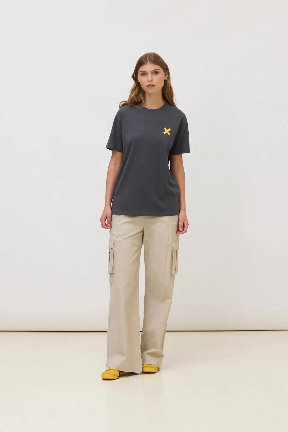 Camiseta Blue Banana de 100% Algodón Orgánico Amsterdam Antracita 6/7