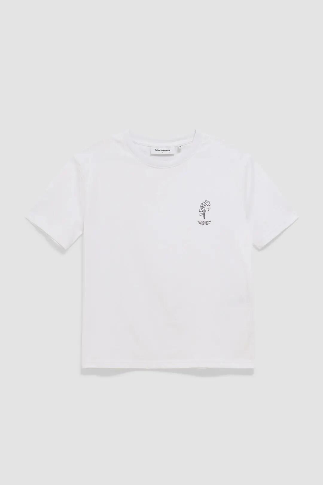 Camiseta de Mujer Blue Banana de Algodón Orgánico Field Blanca 4/4