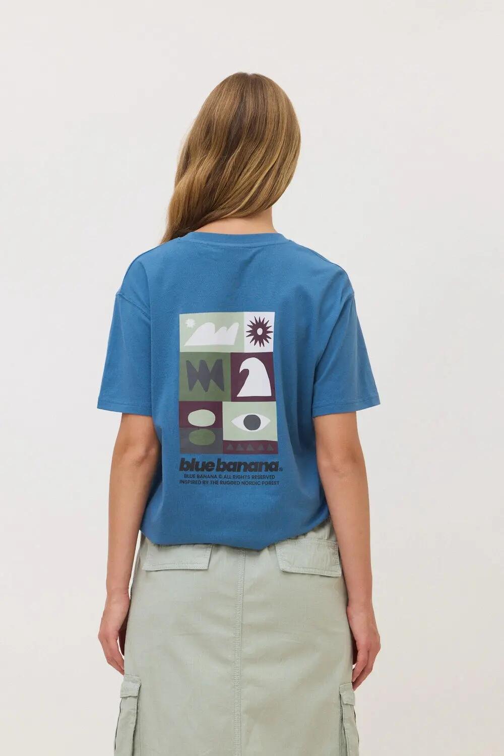 Camiseta Blue Banana de 100% Algodón Orgánico Forest Indigo Blue 5/7